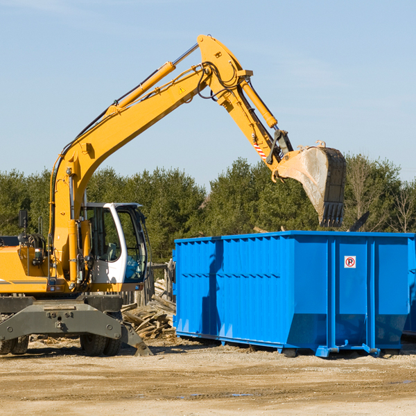 are there any restrictions on where a residential dumpster can be placed in Josephine